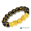 TCC™ Black Obsidian Double Pixiu Feng Shui Wealth Charm Bracelet